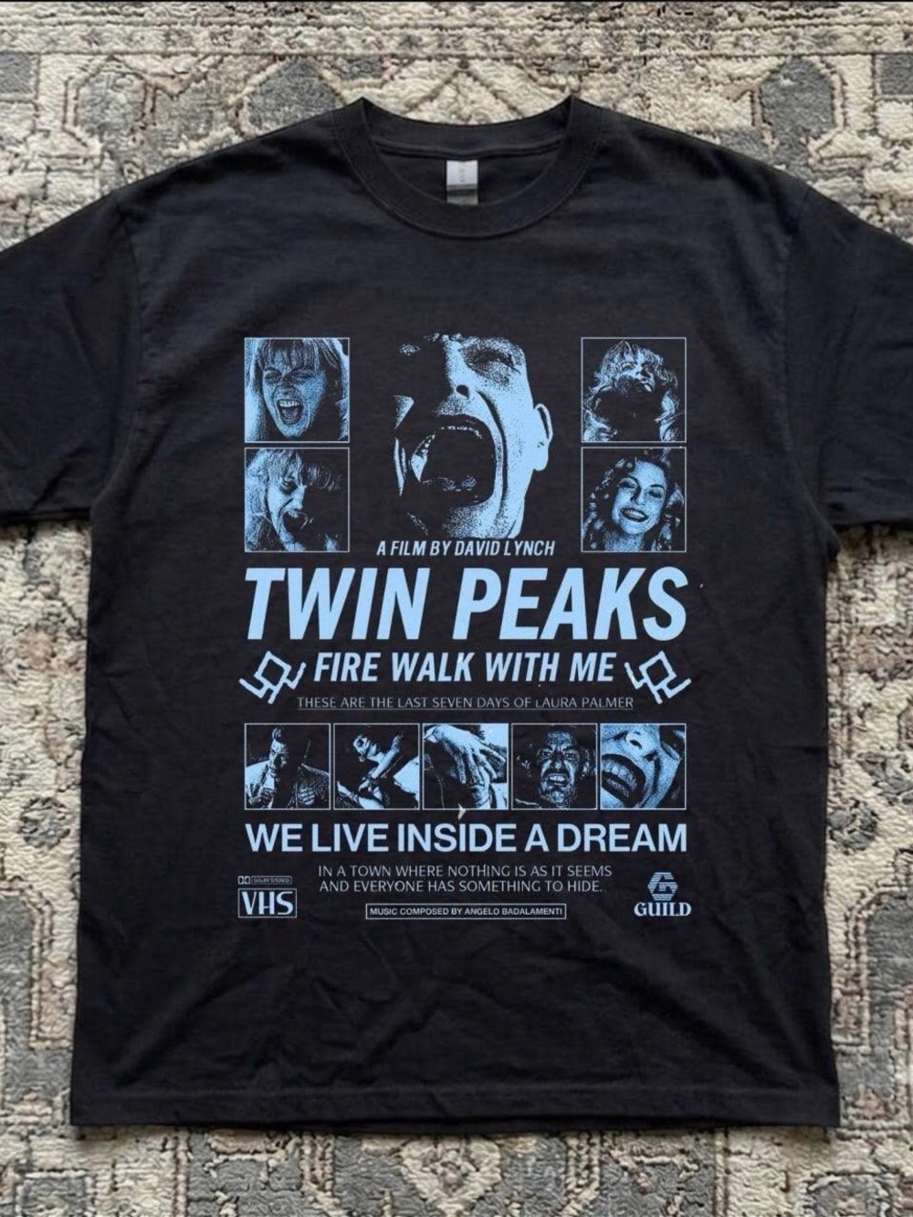 Twin Peaks 'Fire Walk With Me' Black Graphic T-Shirt